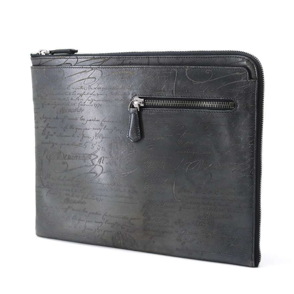 Berluti Calligraphy Clutch Bag